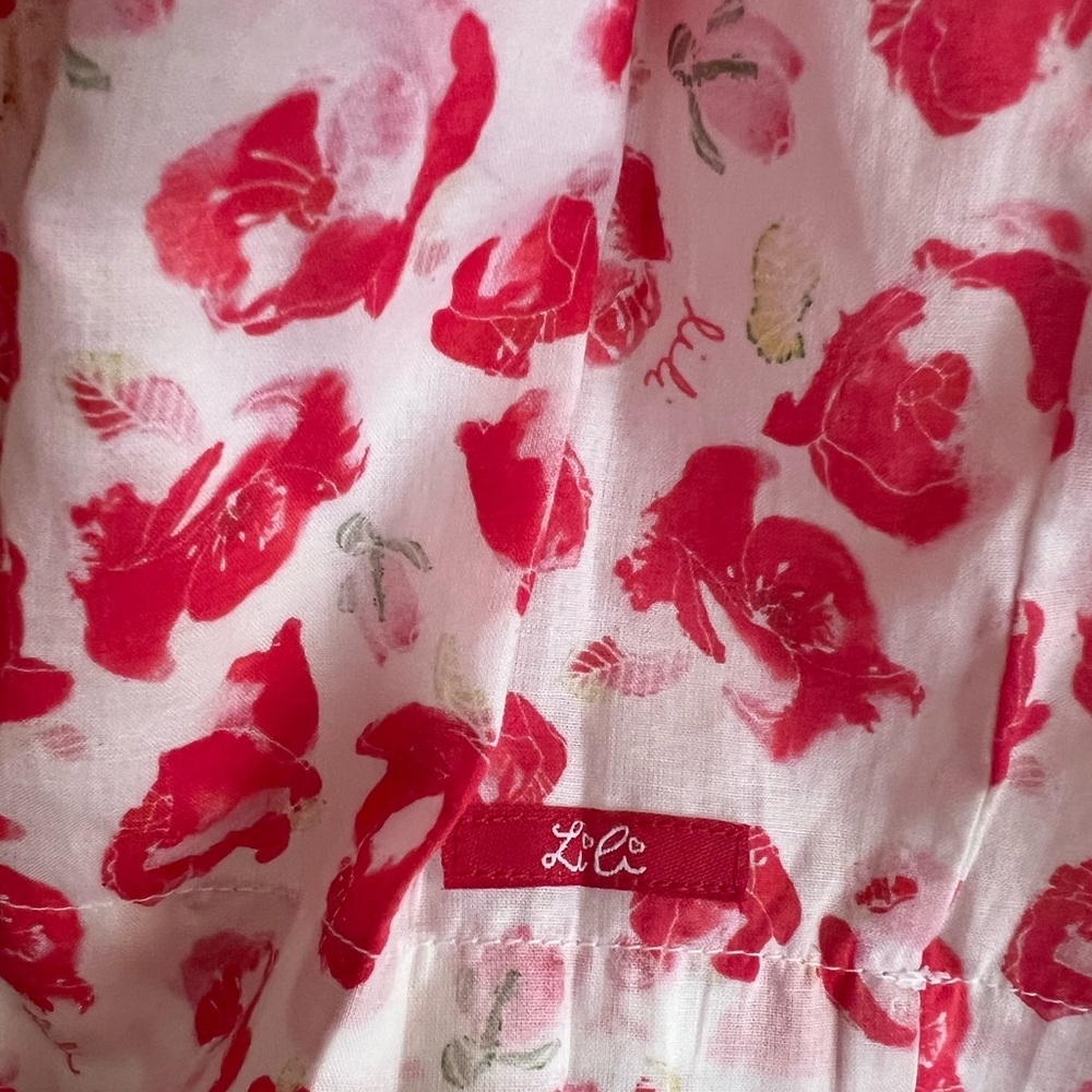 Lily Pink White Kids Girl Dress Size 10 European Brand Flowers - Picture 3 of 8
